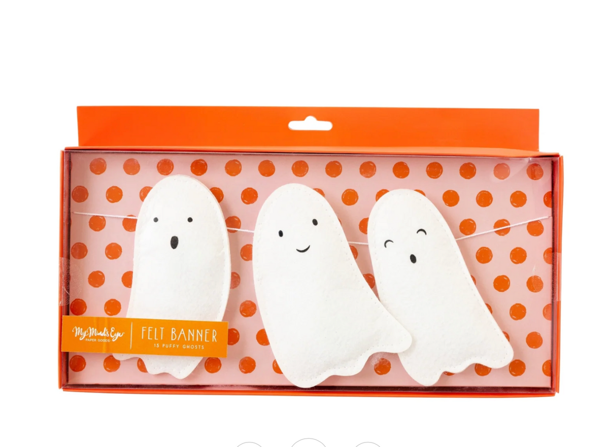 Ghost Puffy Felt Banner