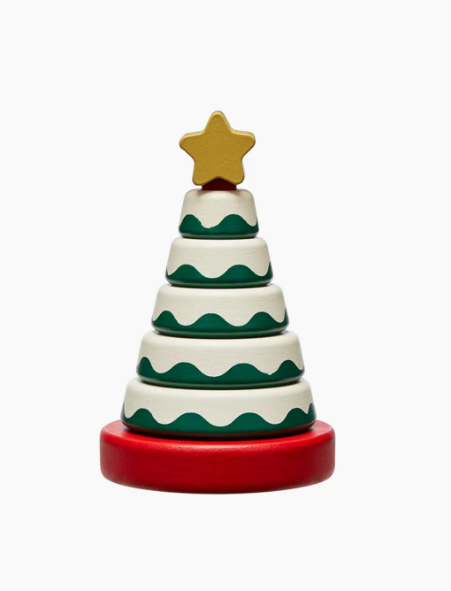 Wooden Christmas Tree Stack Toy