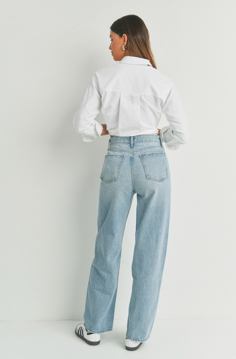 High Waisted Skater Jeans