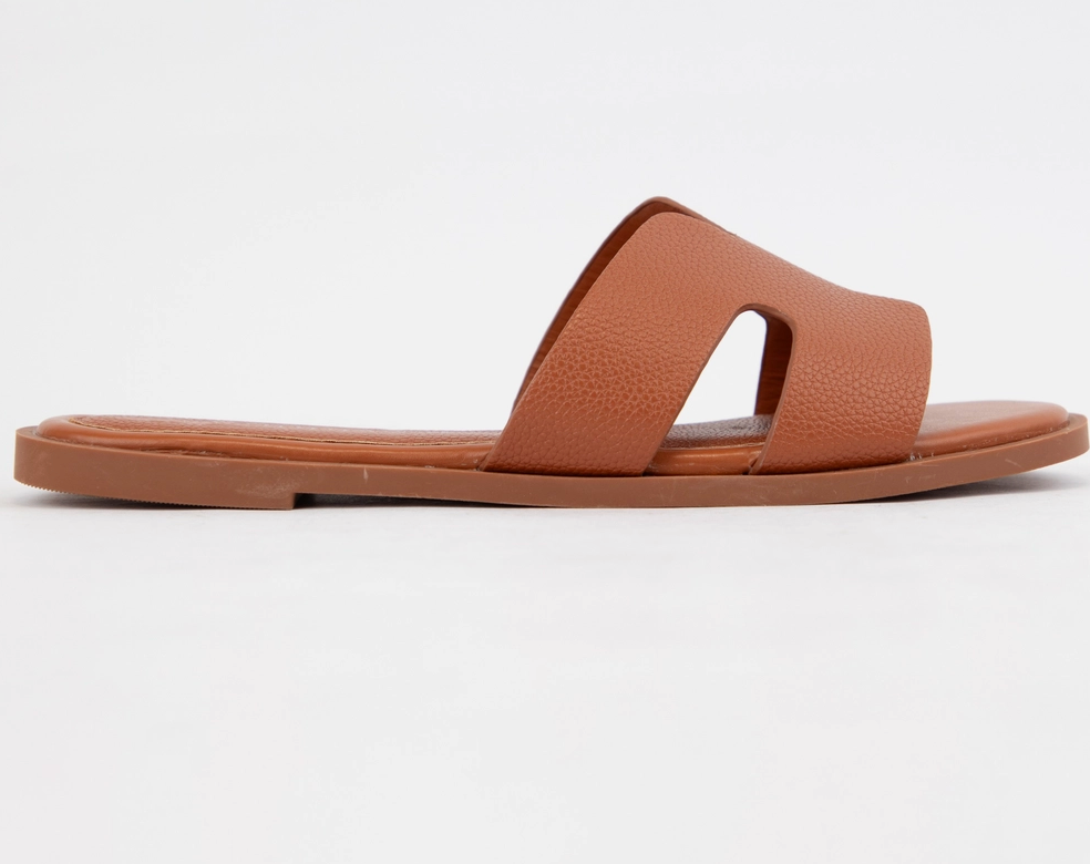 Cognac Leather Sandal