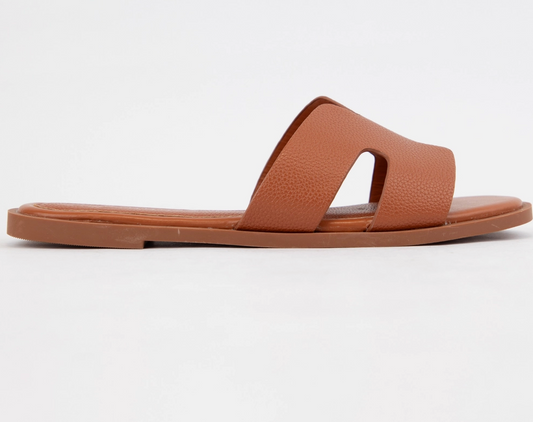 Cognac Leather Sandal