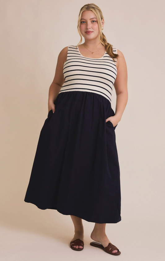 Plus Scoop Neck Tank Dress