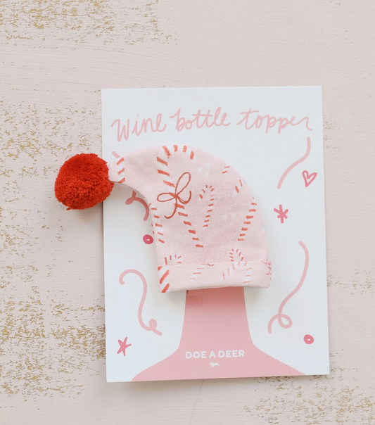 Candy Cane Wine Topper
