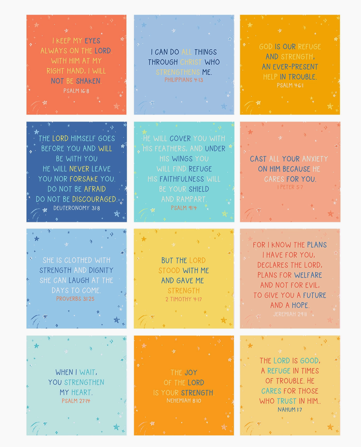 Bible Verse Card Set & Stand