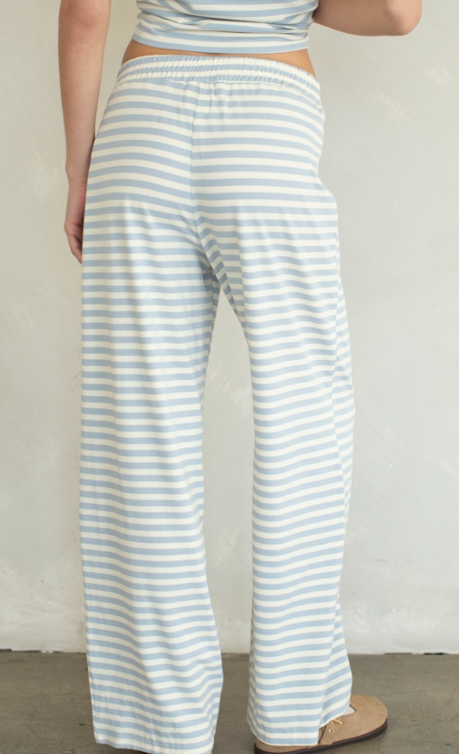 Light Blue Stripe Lounge Set