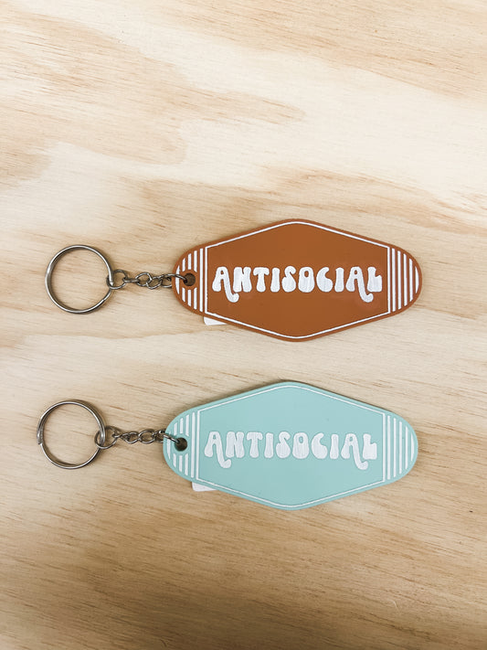 Antisocial Keychain