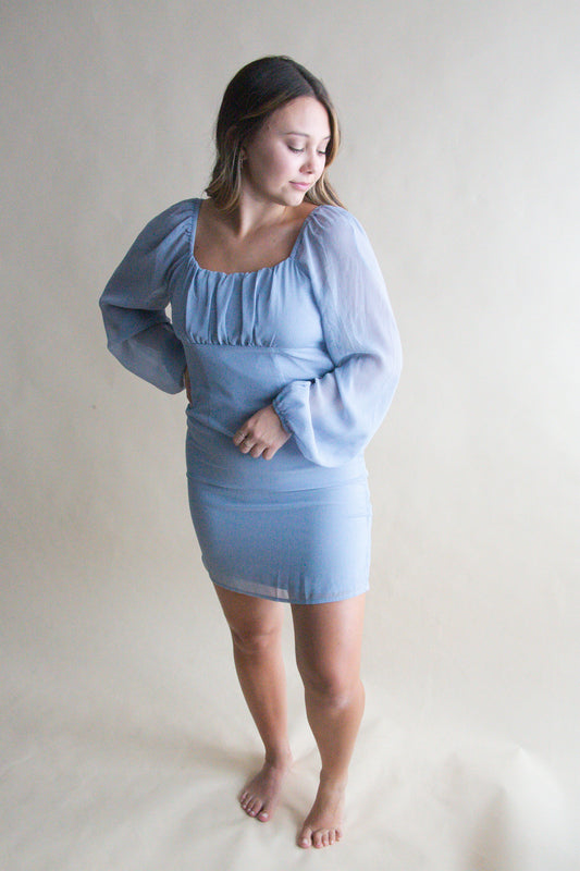Blue Sky Mini Dress