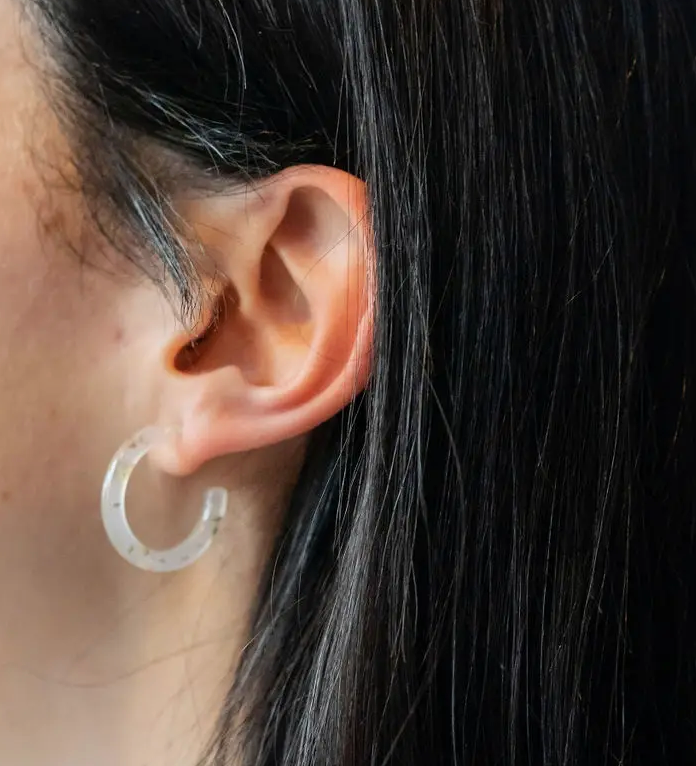 Cami Gold Flake Hoops