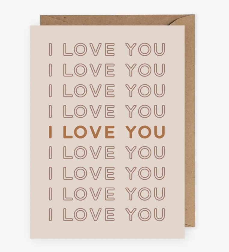 I Love You Greeting Card