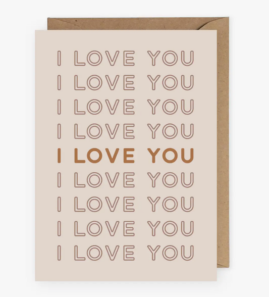 I Love You Greeting Card