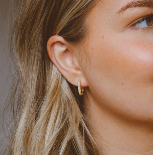 Crystal Link Hoops