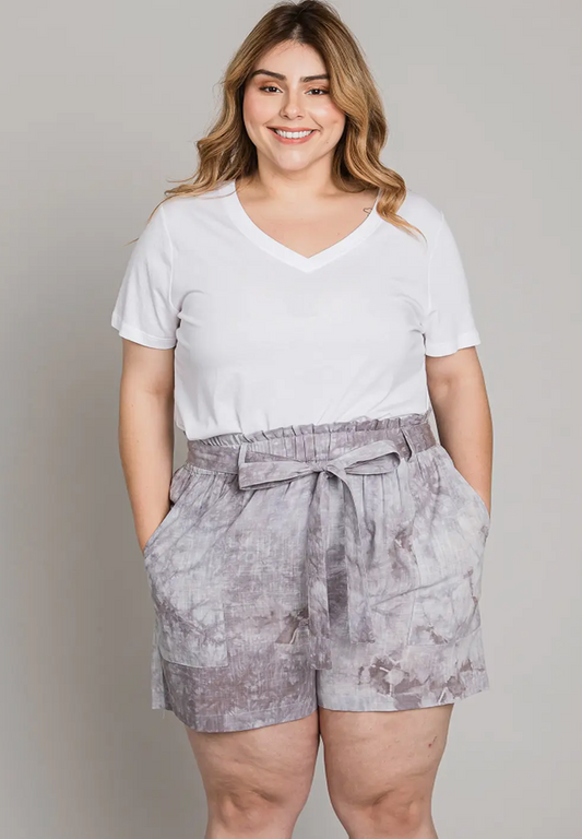 Lavender Tie Dye Shorts